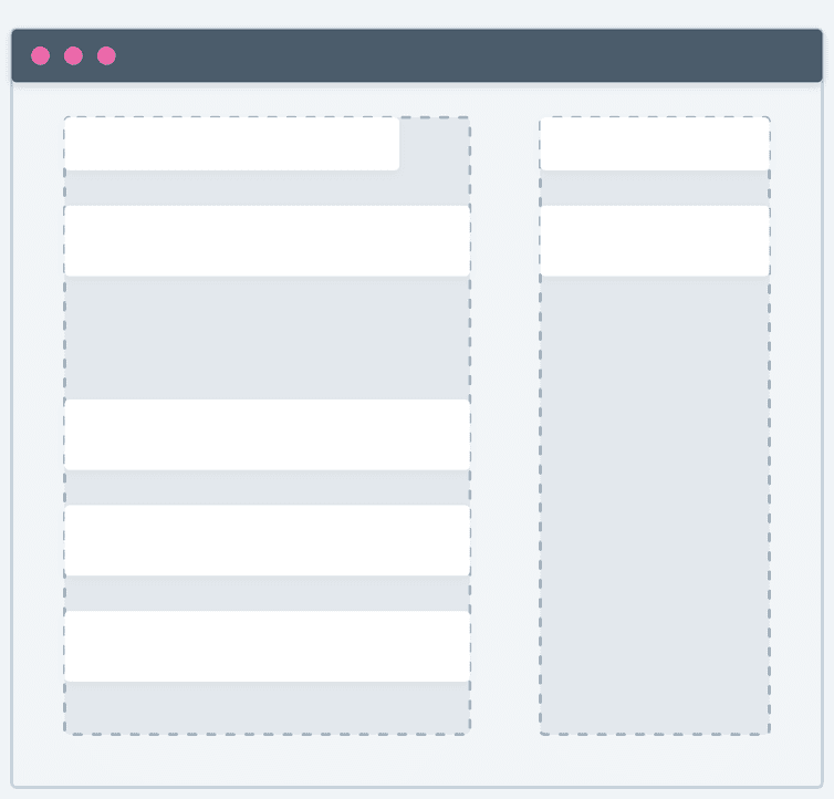 Layout wide two columns 2/1